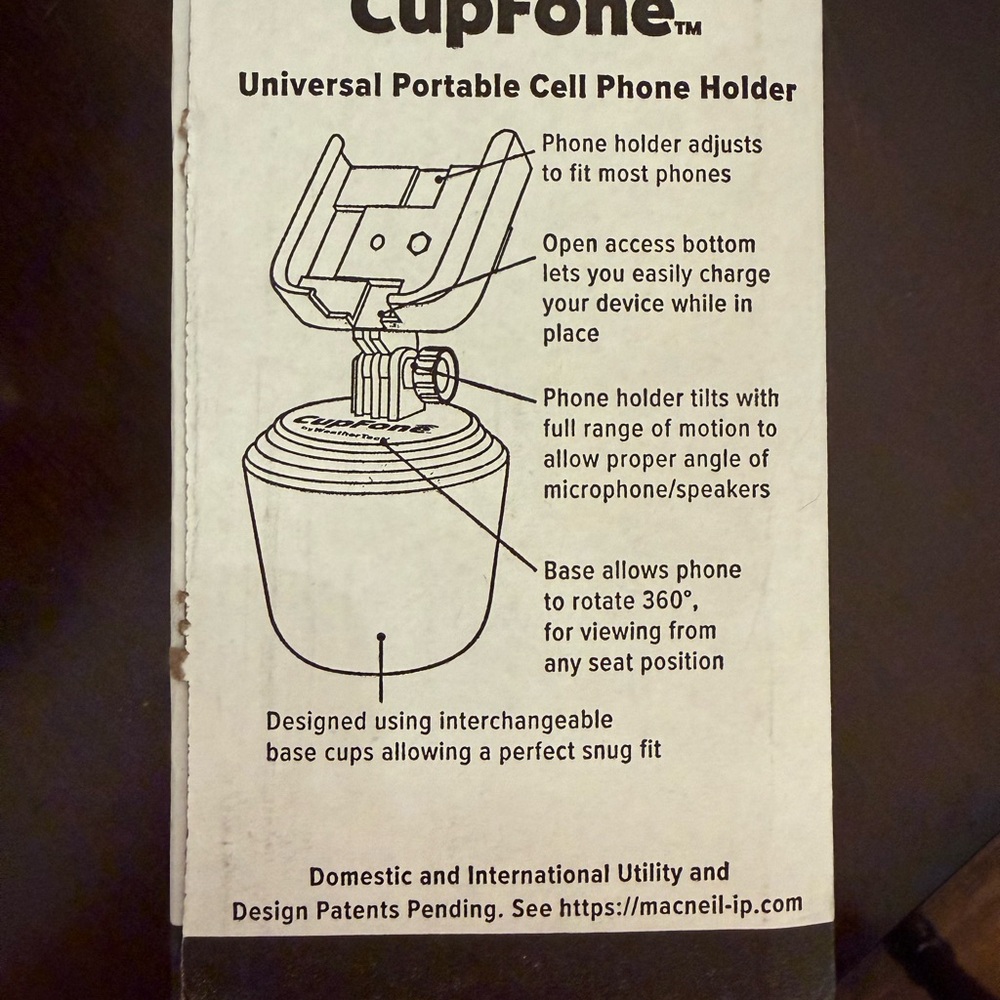 NIB Weathertech CupFone with StickySleeve - Black
